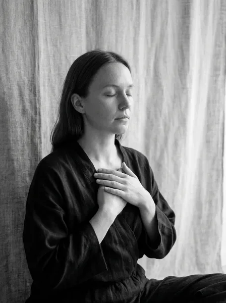 תמונה מדיטטיבית של נשימה ונוכחות